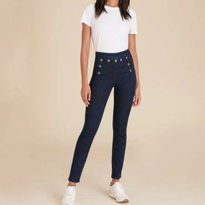 Veronica Beard Jane 10" Sailor Skinny Jean Sz 6/28